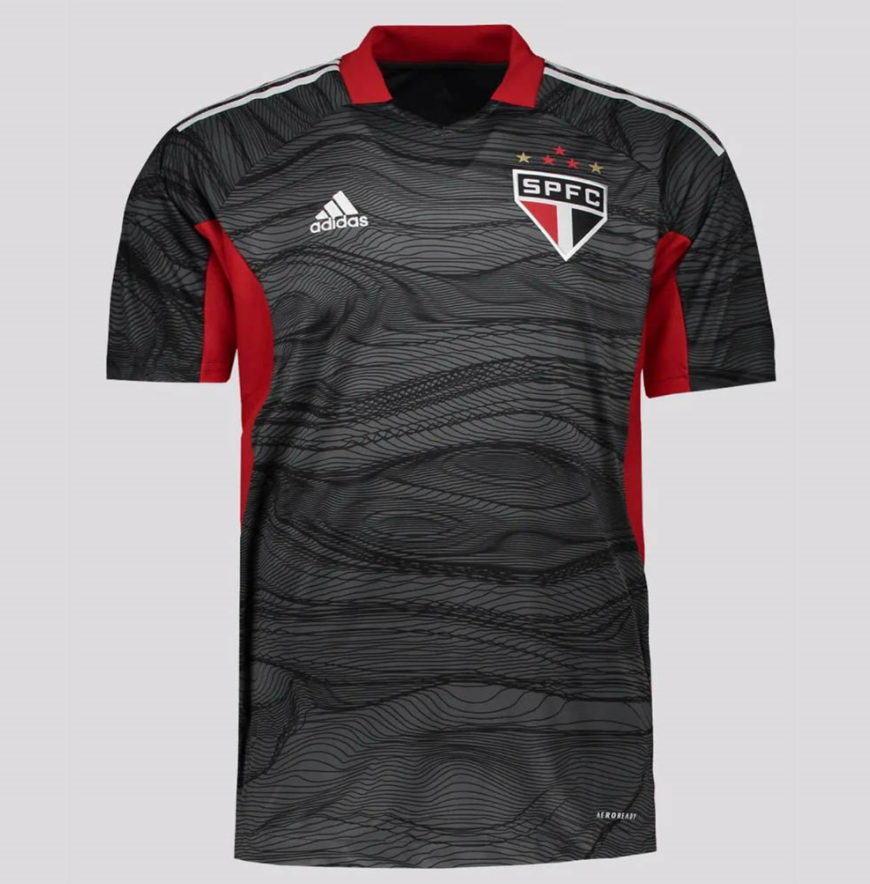 2021/22 Sao Paulo Gaolkeeper Grey Soccer Jersey Shirt